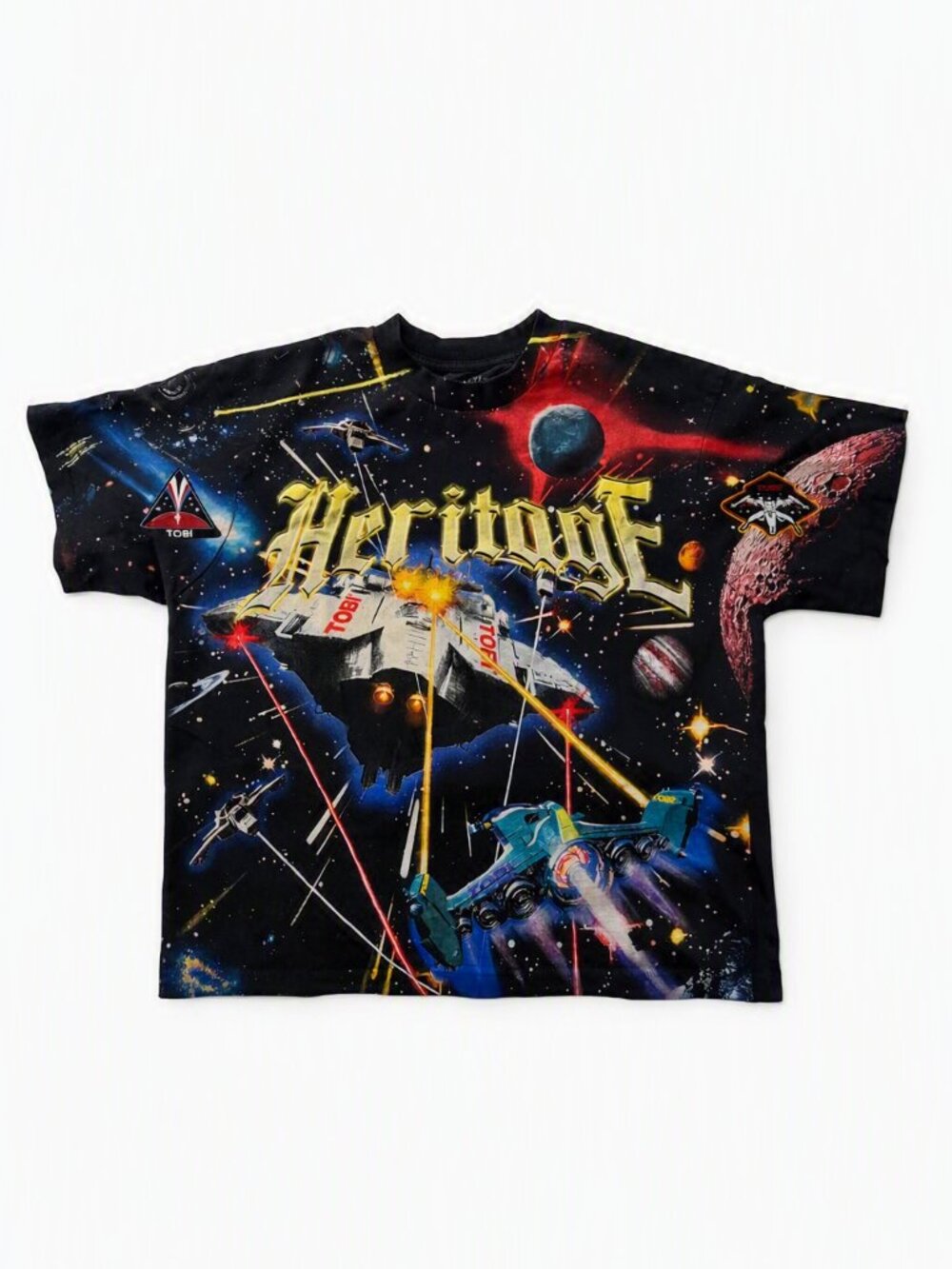 TOBI Heritage “Wearable Art” Space Graphic T‑Shirt – 100% Cotton